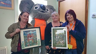 GEM success story Julie donates artwork to local children's charity